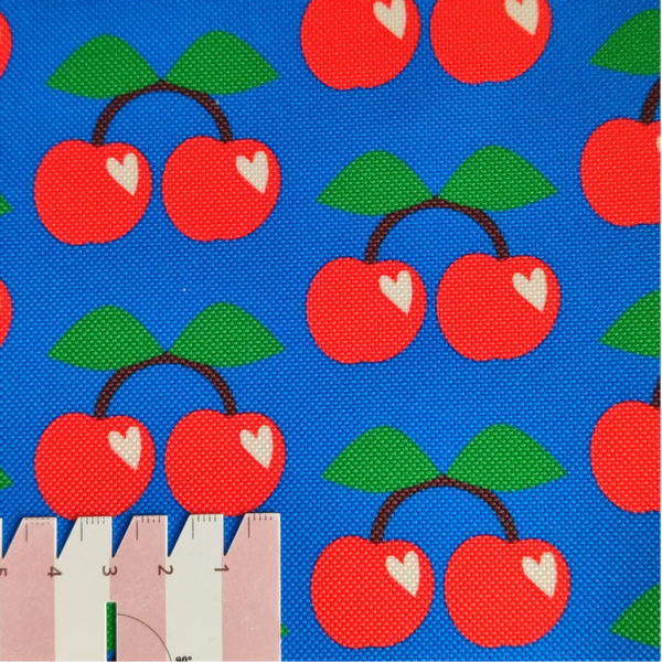 Outdoorstoff Kirsche 🍒 blau