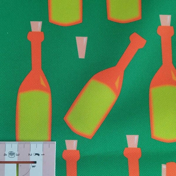 Einzelstück Outdoorstoff Flasche grün