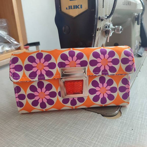 Geldbörse groß Tapete orange