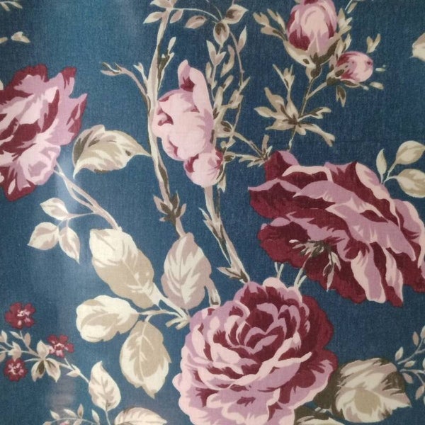 Wachstuch Au maison dusty petrol Rose