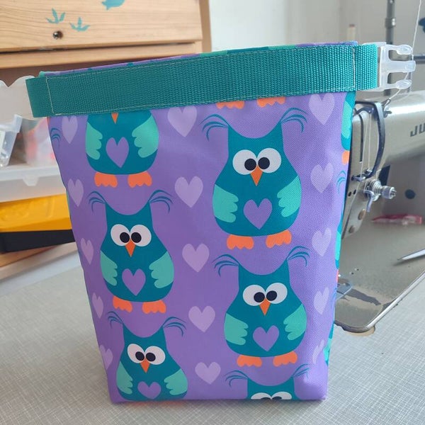 Multifunktions Tasche Eule lila