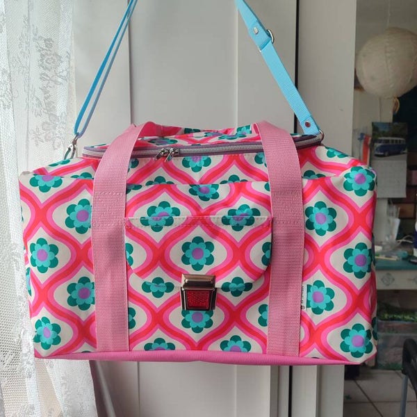 Eckige Reisetasche Fliese Rosa 🩷