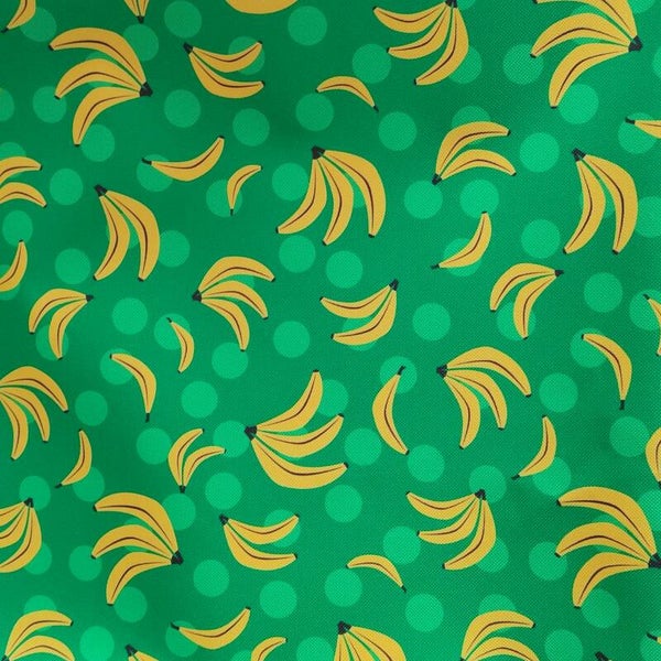 Outdoorstoff Bananen klein grün