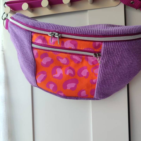 Bauchtasche XL blaue Leoo Lila