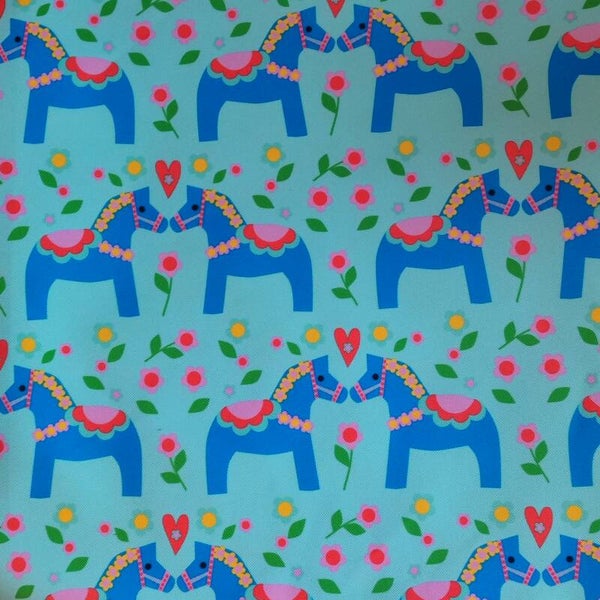 Outdoorstoff Pony blau