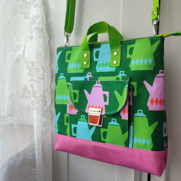 Rucksacktasche Teekanne grün