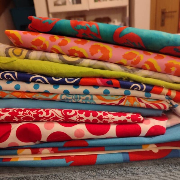 Restepaket Baumwollstoff Sechs