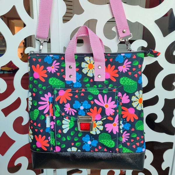 Rucksacktasche Vivaflores schwarz