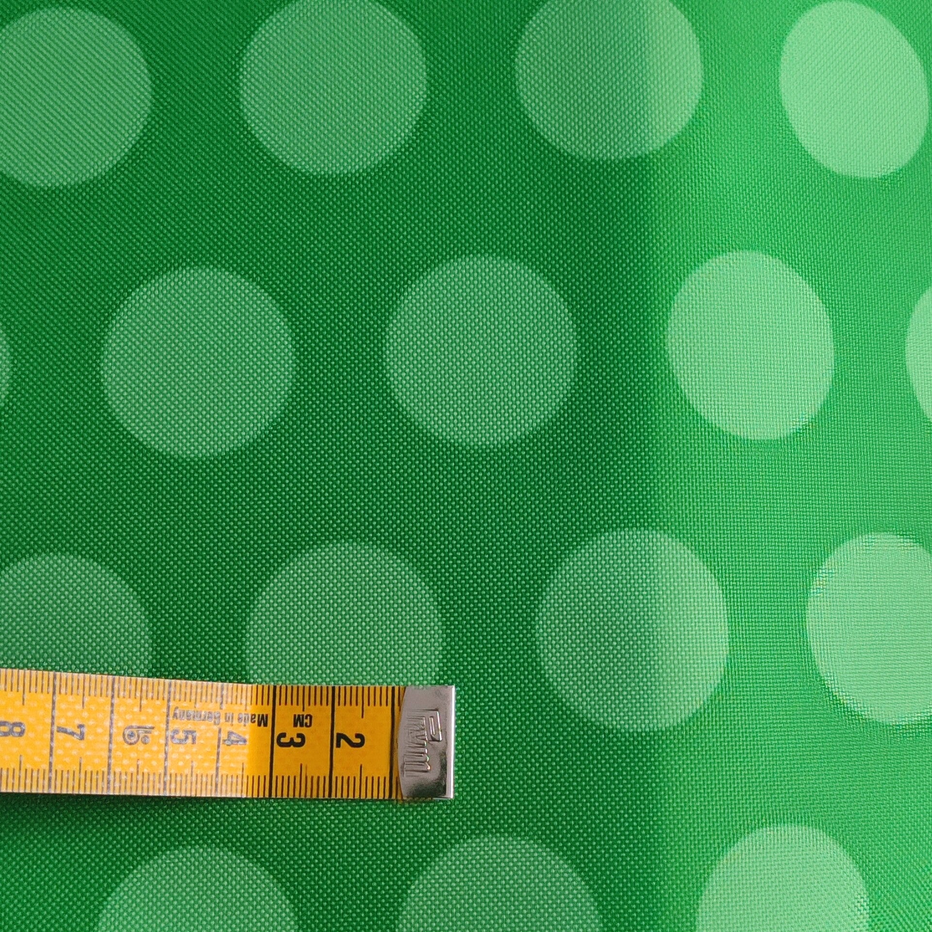 Outdoorstoff Dots Grün