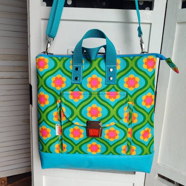 Rucksacktasche Fliese grün