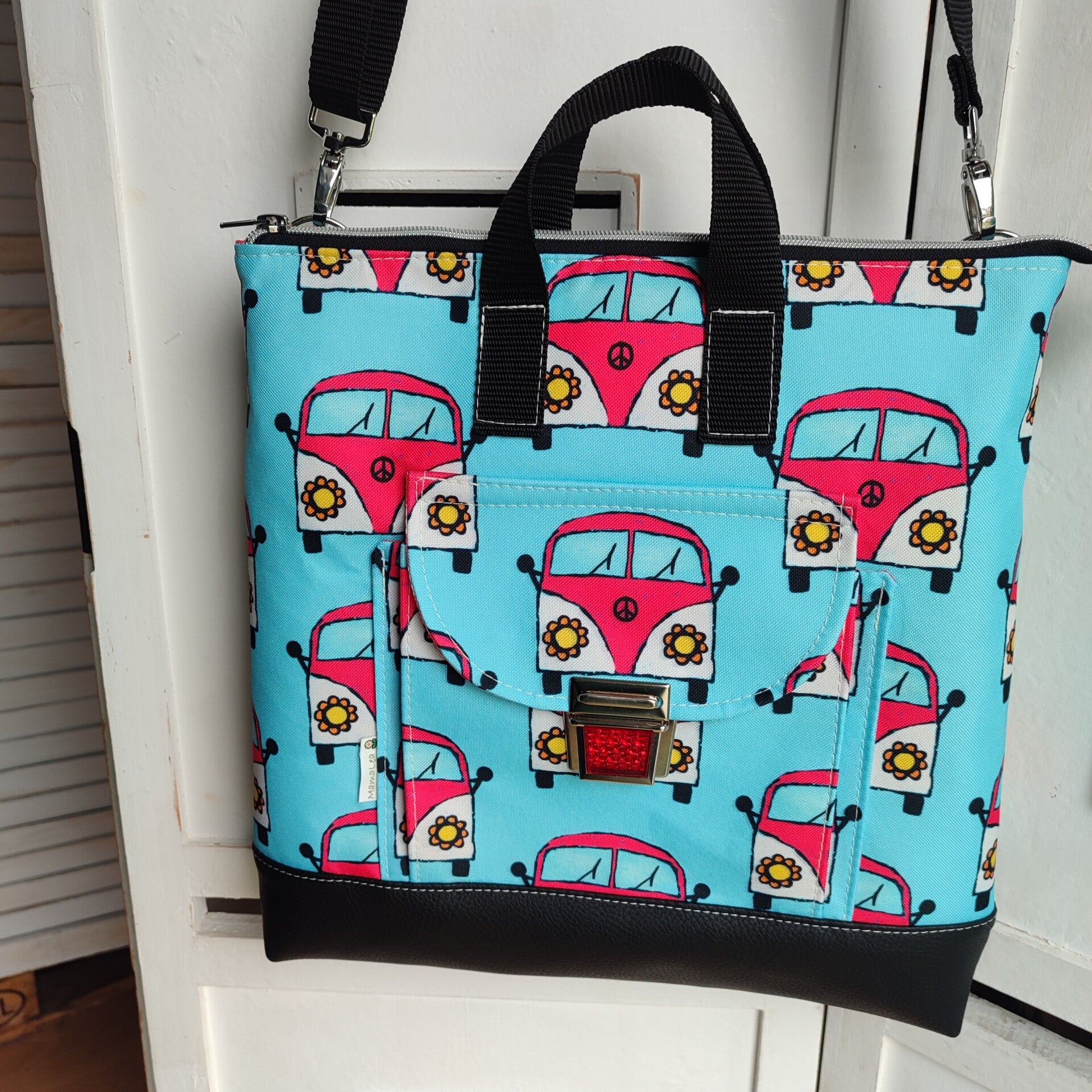 Rucksacktasche Bulli blau