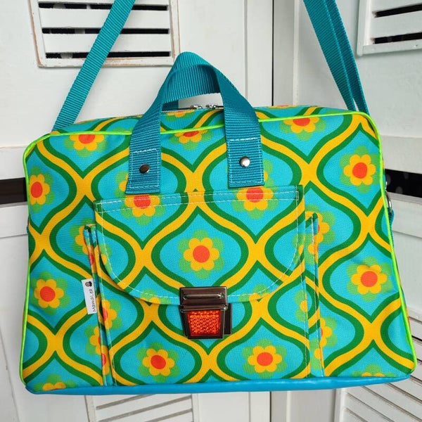 Retrobag lang Fliese grün