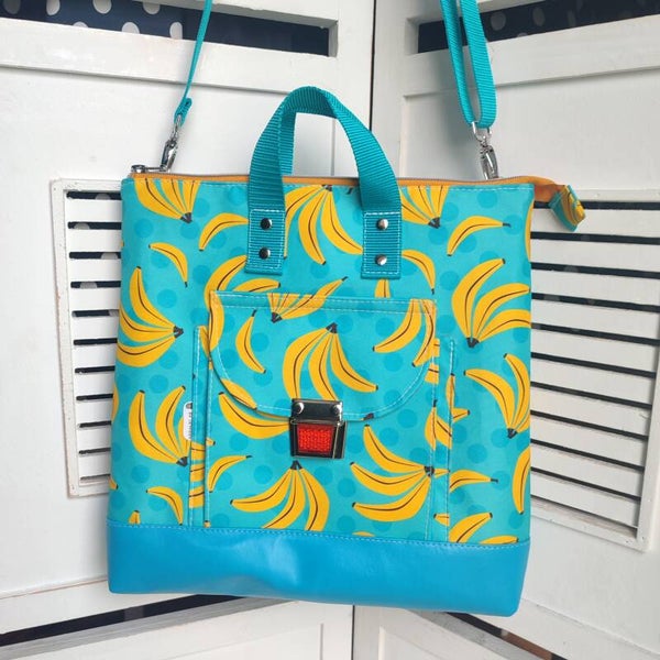 Rucksacktasche Bananen blau