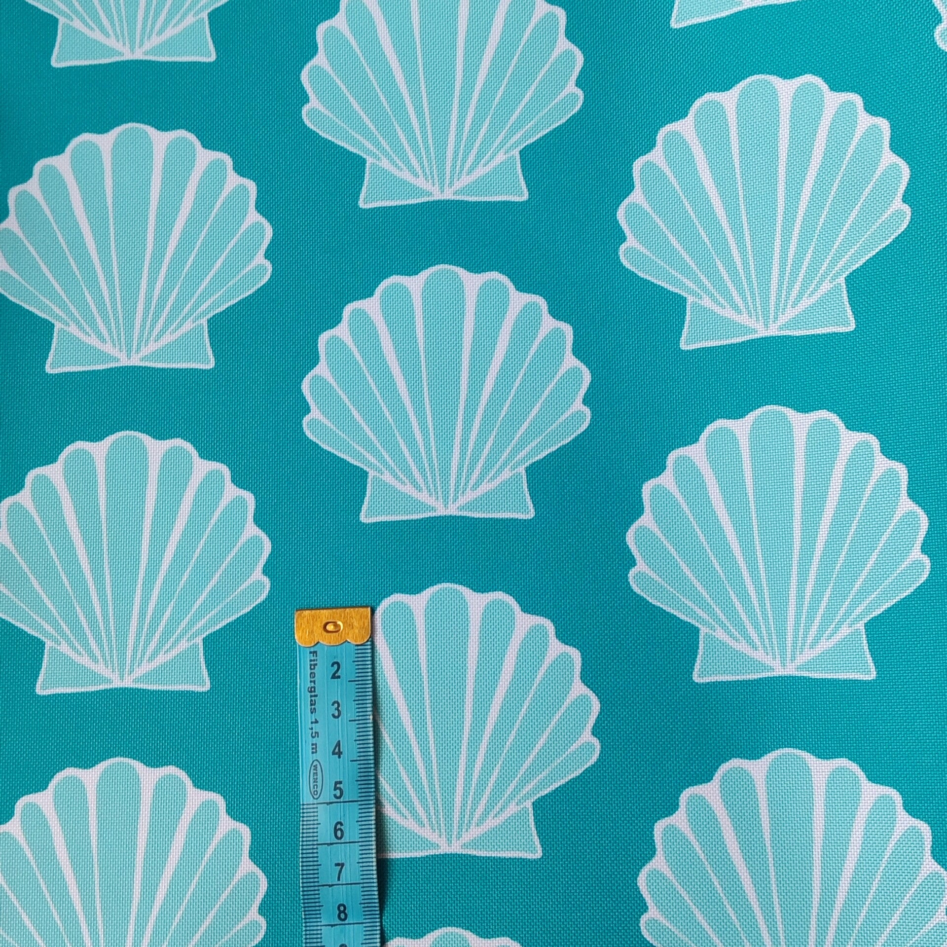 Outdoorstoff Muschel blau groß