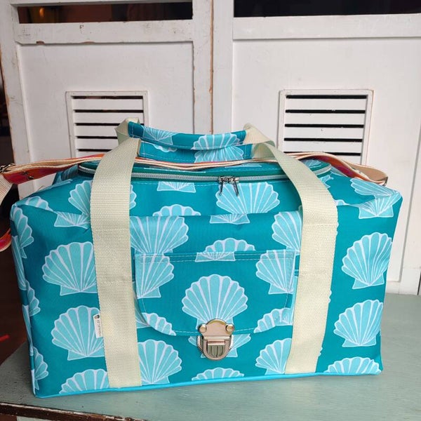 Eckige Reisetasche Blaue Muschel