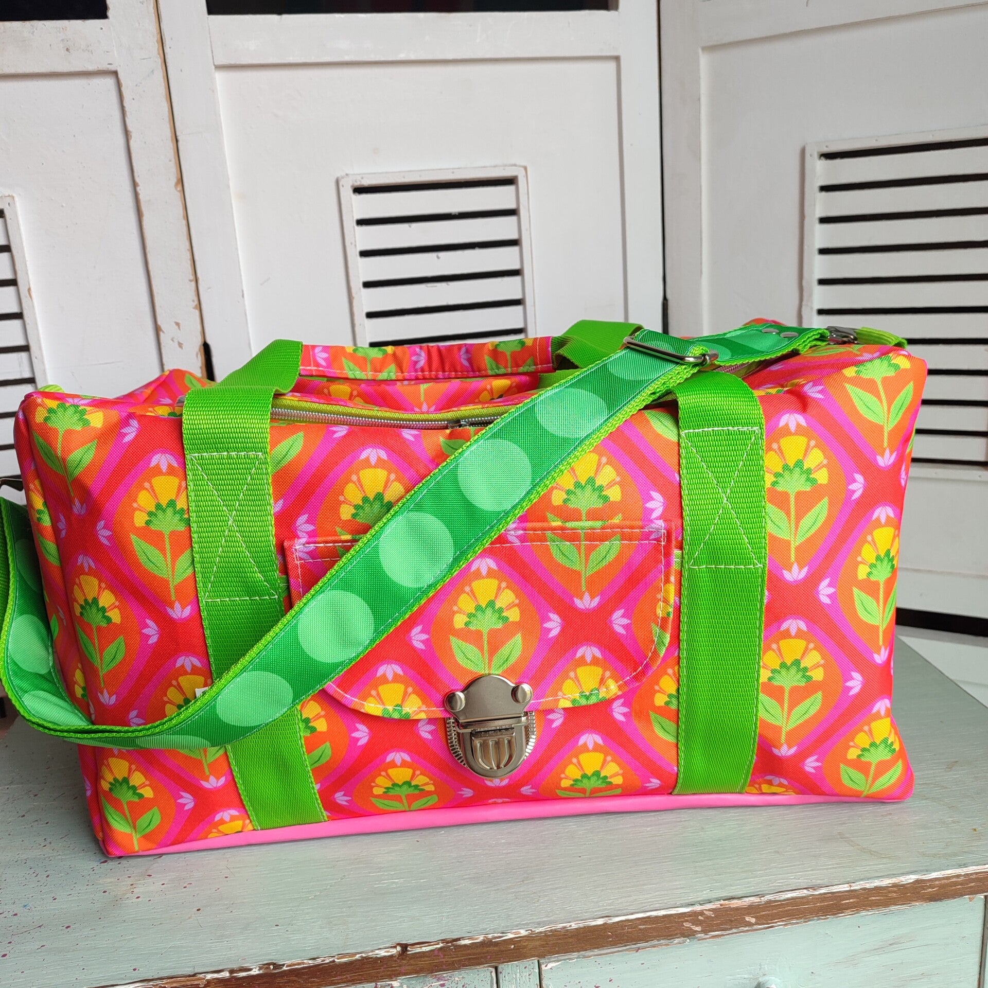 Eckiger Weeki Ornamente pink