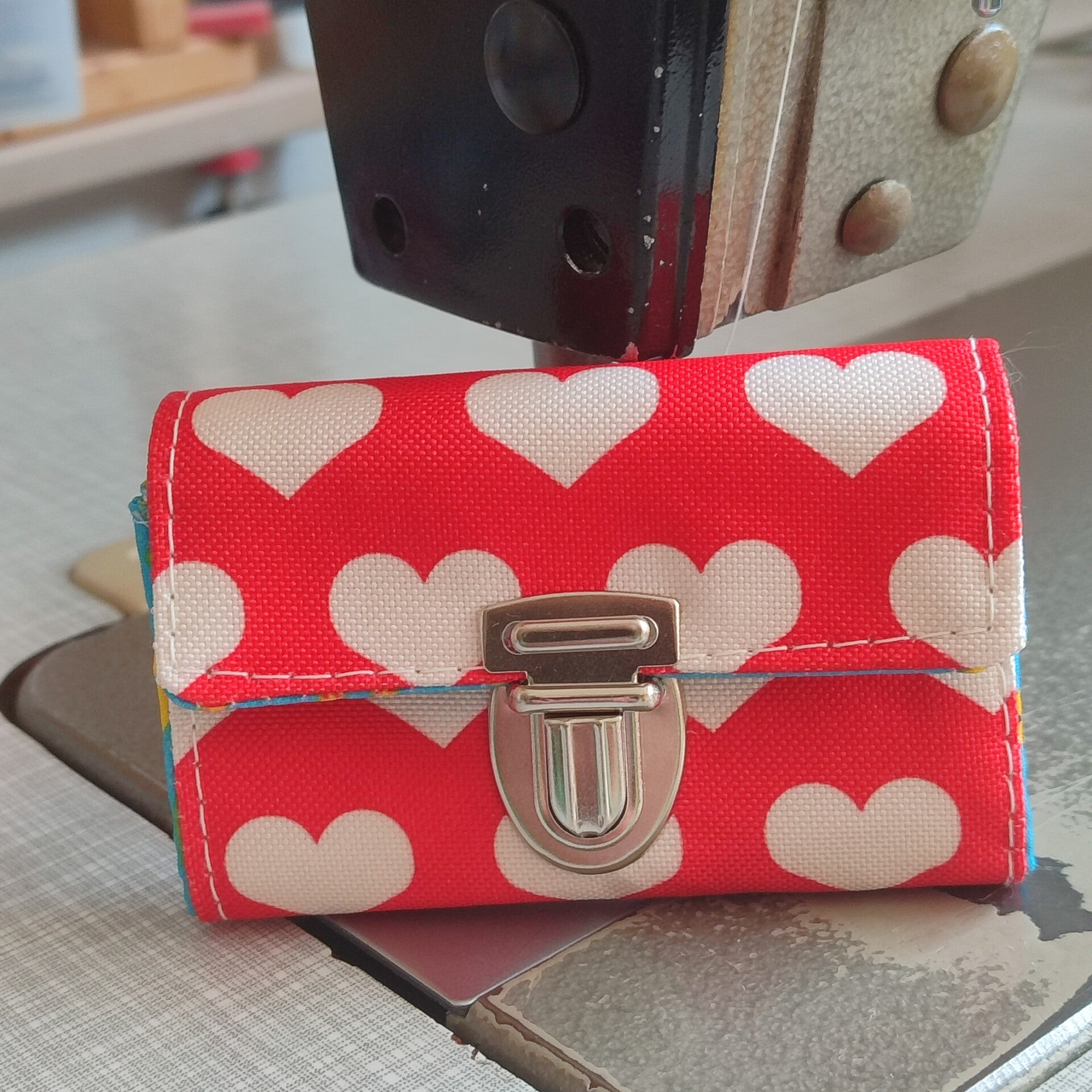 Mini-Geldbörse Herz rot