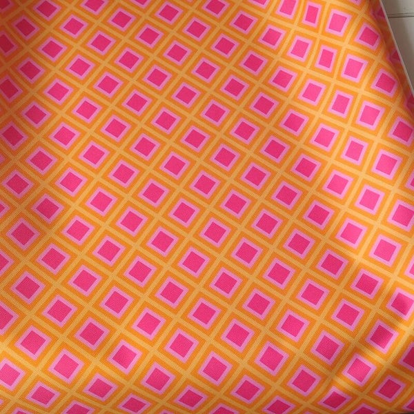 Outdoorstoff Karo orange