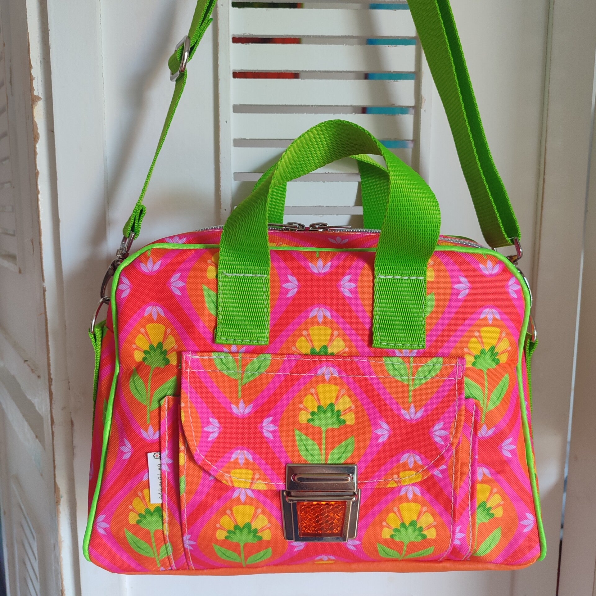RetroBag lang klein Ornamente pink