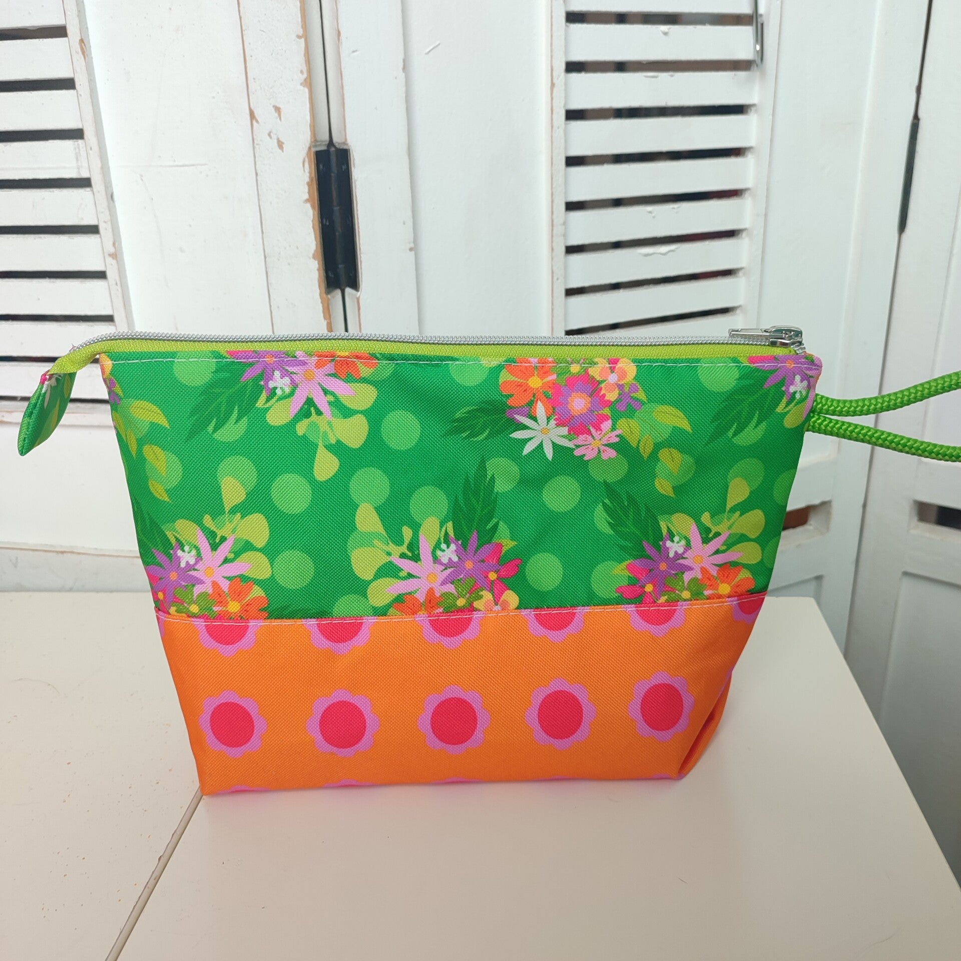 Kosmobag Blumenbunt grün