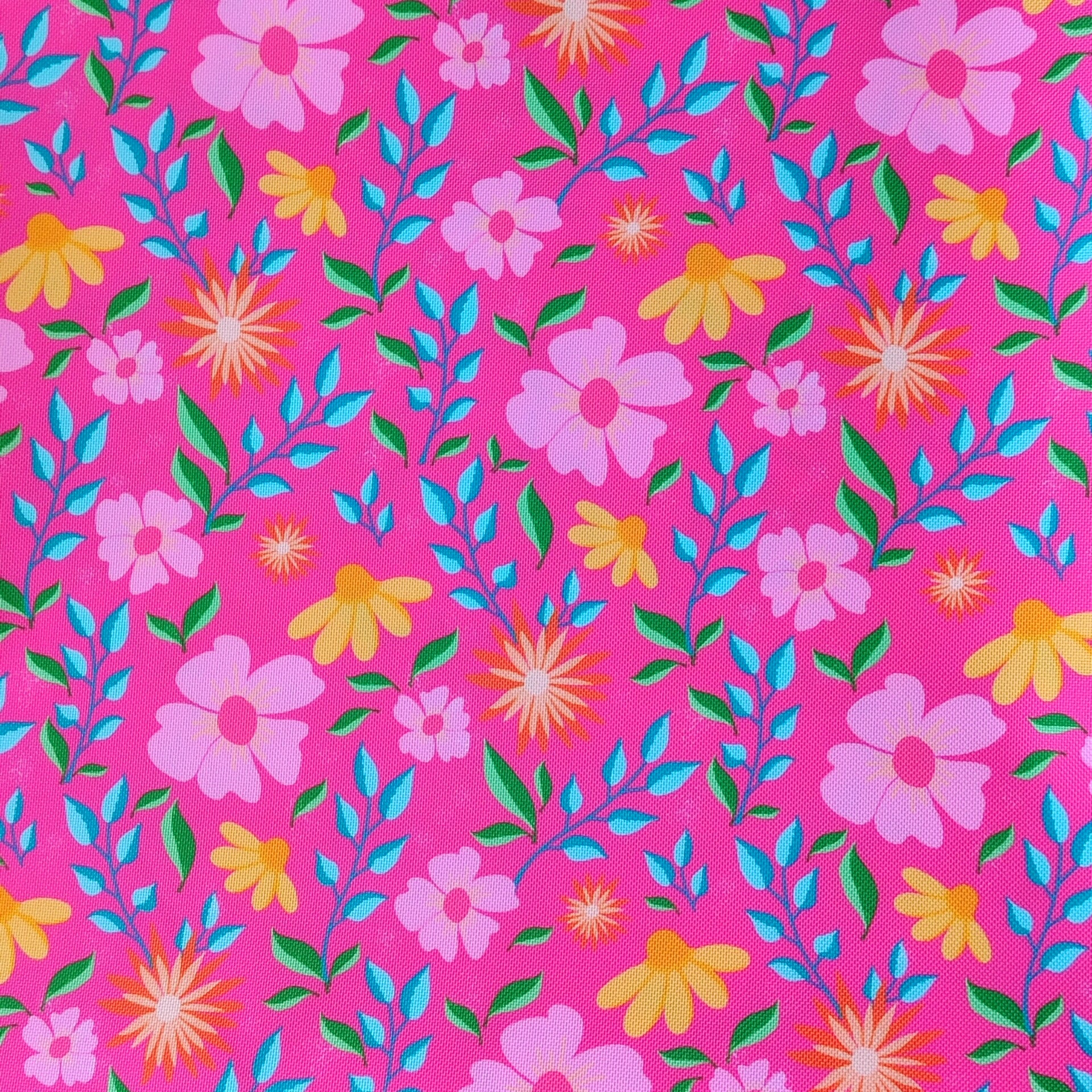 Outdoorstoff Geblümt pink