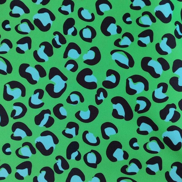 Outdoorstoff Leo grün blau