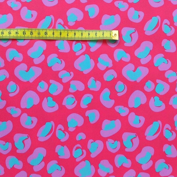 Outdoorstoff Leo Rot Rosa blau