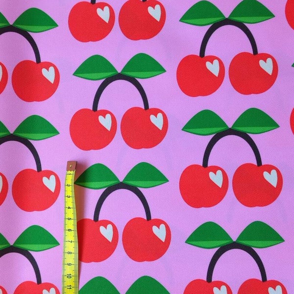 Outdoorstoff Kirsche Rosa Groß 🍒