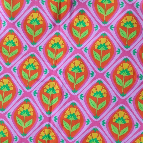 Baumwollstoff Primavera rosa