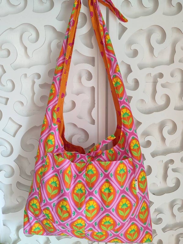 Stofftasche Ornamente rosa