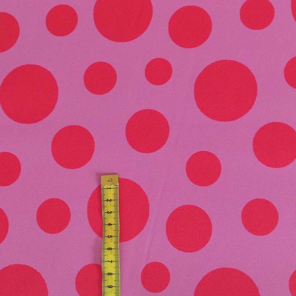 Outdoorstoff crazy Dots pink