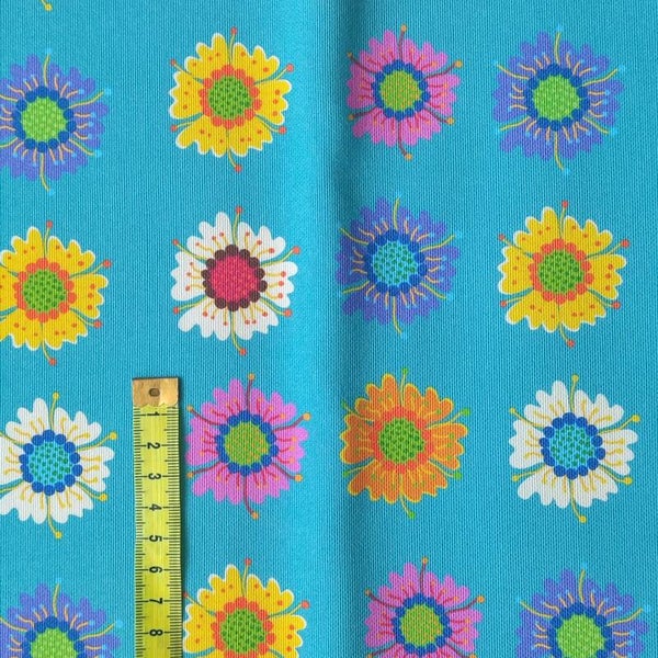 Canvas halber Meter Bigflower bunt