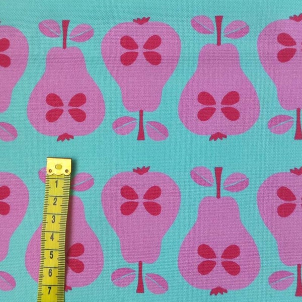 Canvas halber Meter Birne rosa blau