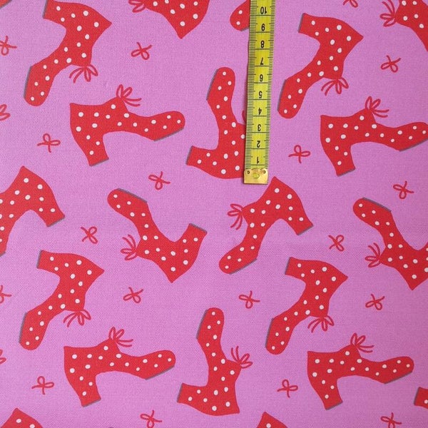 Canvas halber Meter Zapatos rosa