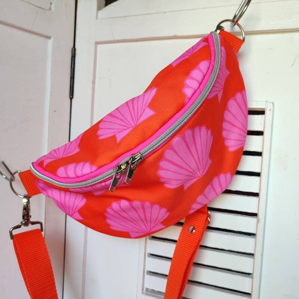 Bauchtasche Muschel orange