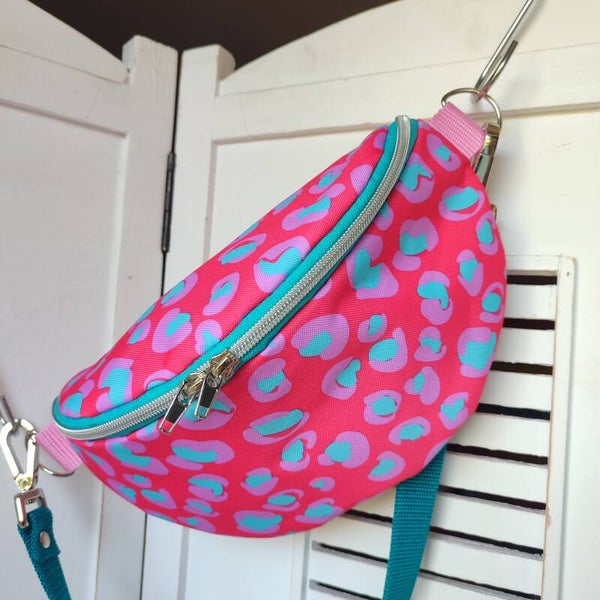 Bauchtasche Leo pink rot