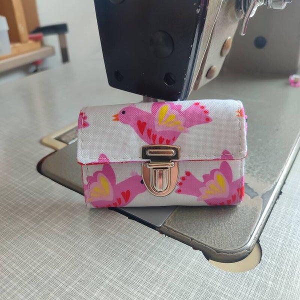 Mini Geldbörse Vogel Rosa 🩷