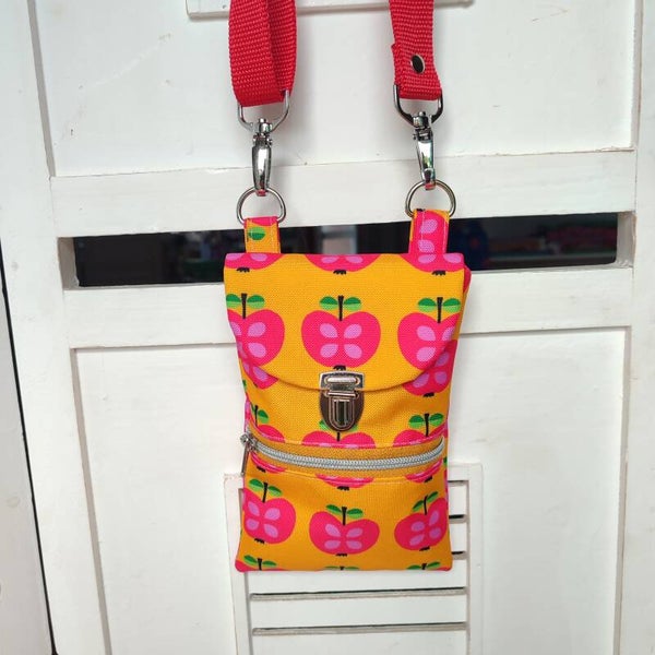 Handytasche Retroapfel gelb