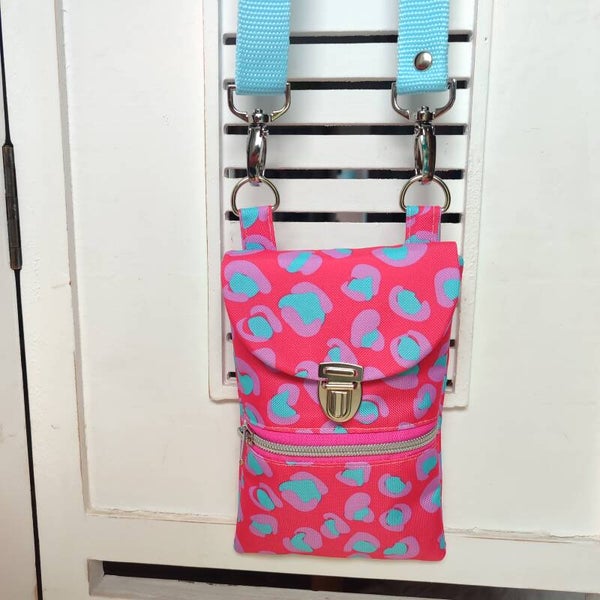 Handytasche Leo pink blau