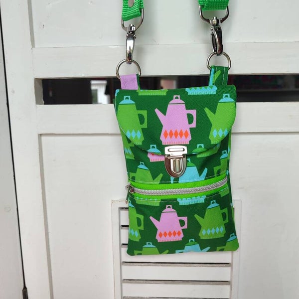 Handytasche Retrokanne grün