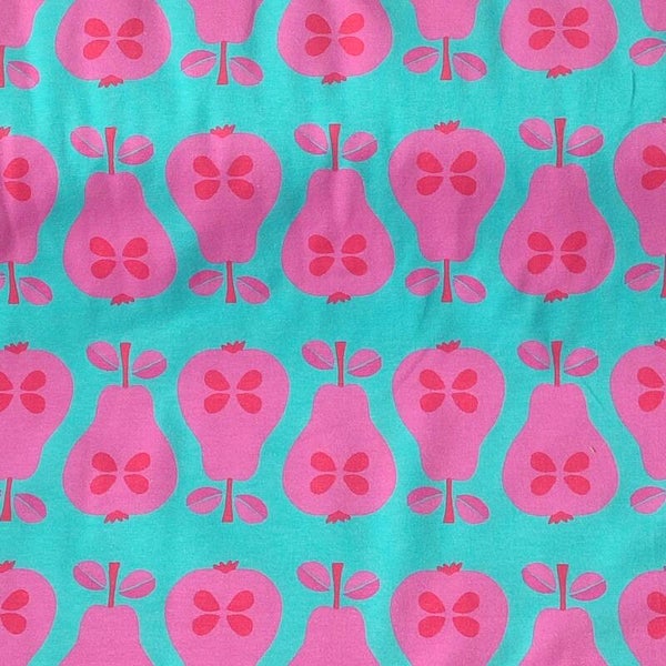Jersey extrabreit Birne rosa blau