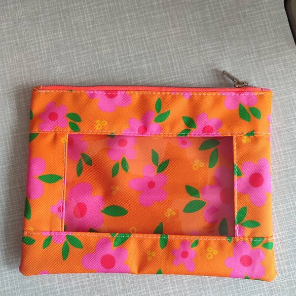 Fenstertasche Frühlingsblumen orange