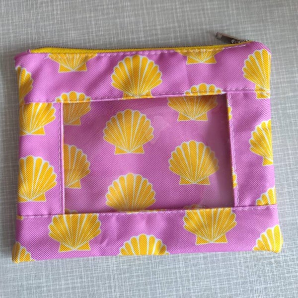 Fenstertasche Muschel rosa