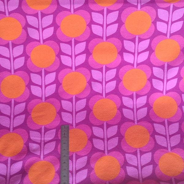 French Terry Pepe pink orange