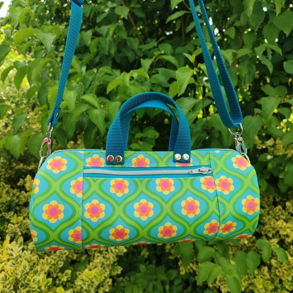 Kleine Rolltasche Fliese grün