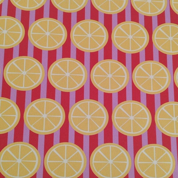 Kunstleder halber Meter Zitrone 🍋