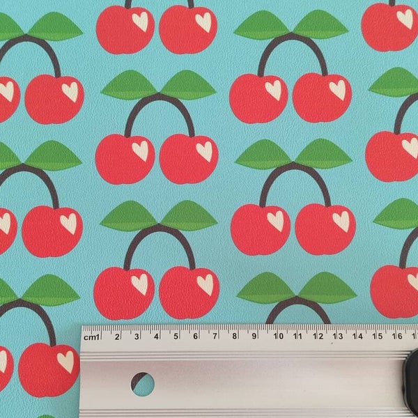 Kunstleder halber Meter Kirsche 🍒