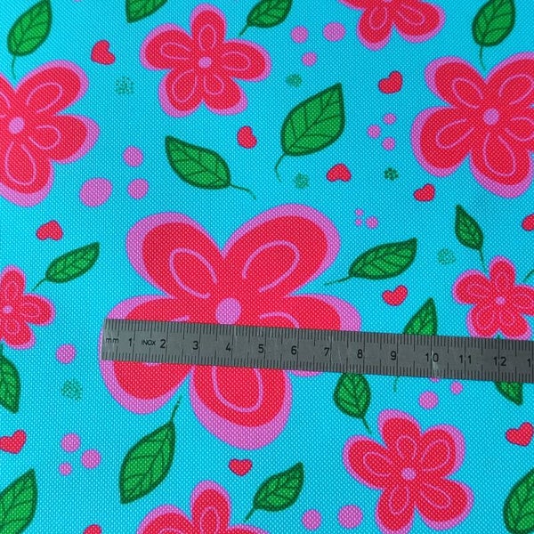 Outdoorstoff Pausenblume blau