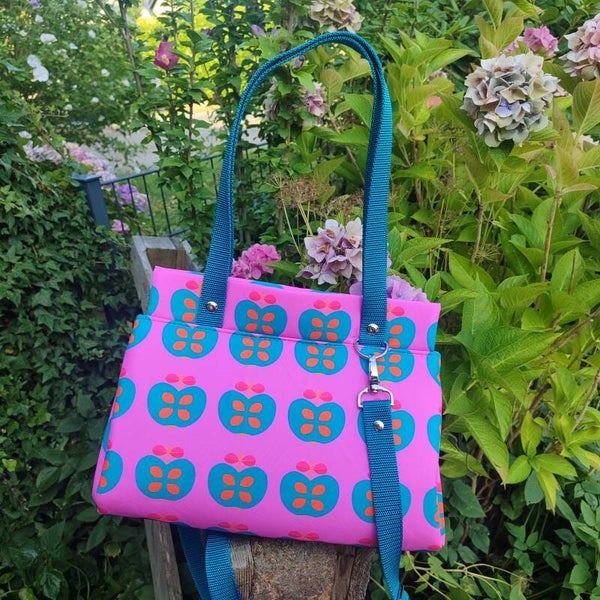 Klappauf-Tasche Apfel pink(U018)