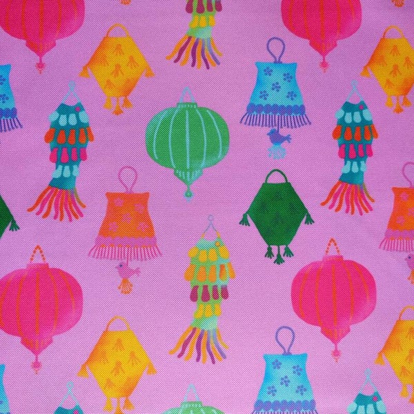 Outdoorstoff Lampion rosa (081)100% Polyester 15,80/m
